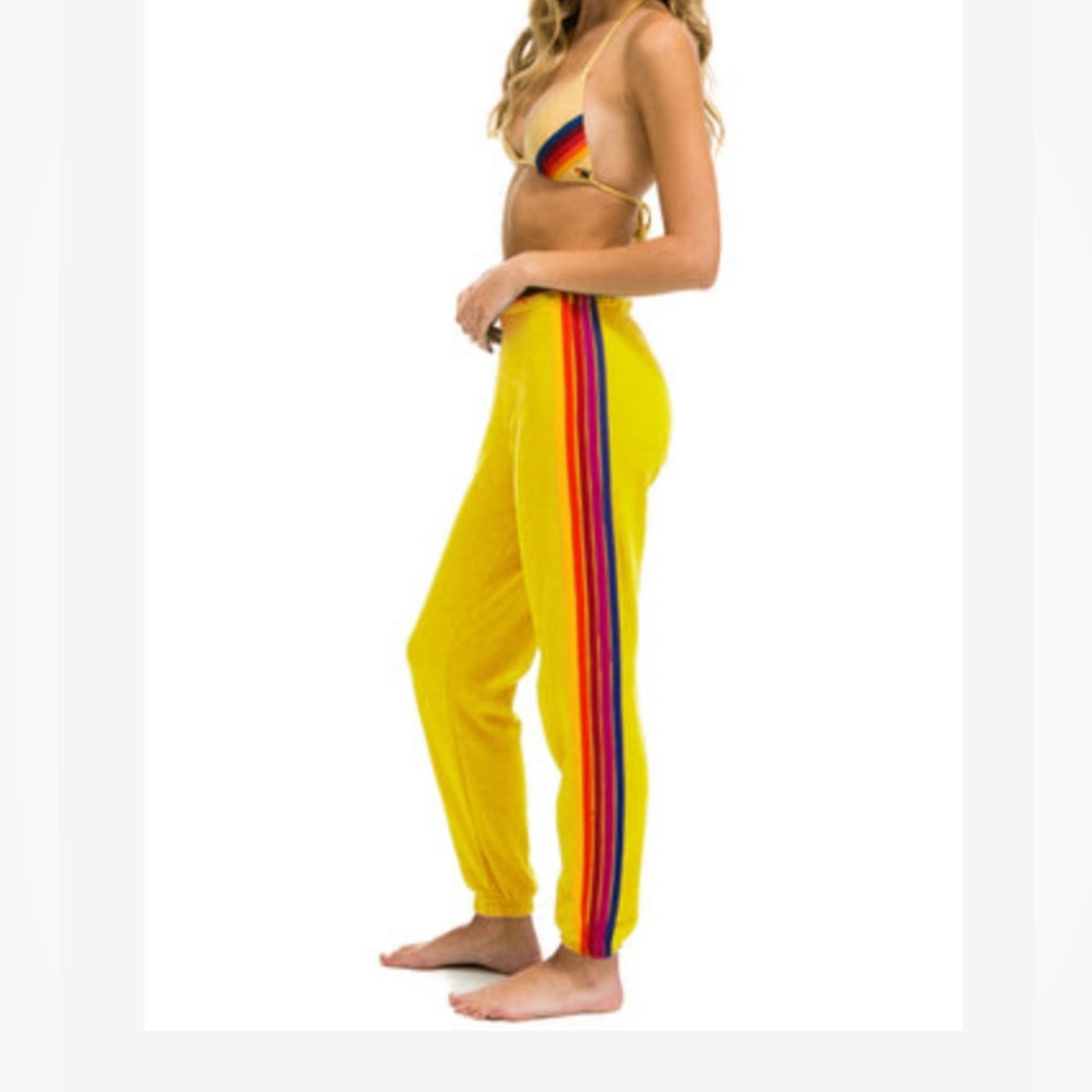 Aviator nation striped sweatpants